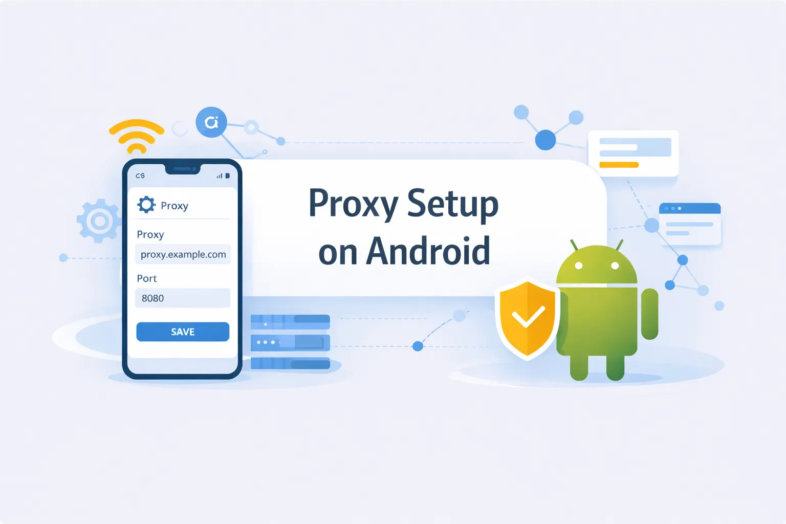 How to configure a proxy server on Android