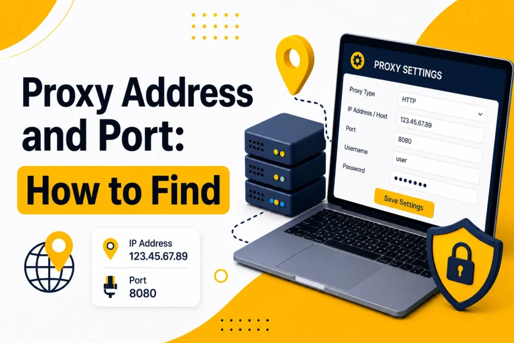How to find your proxy server address and port