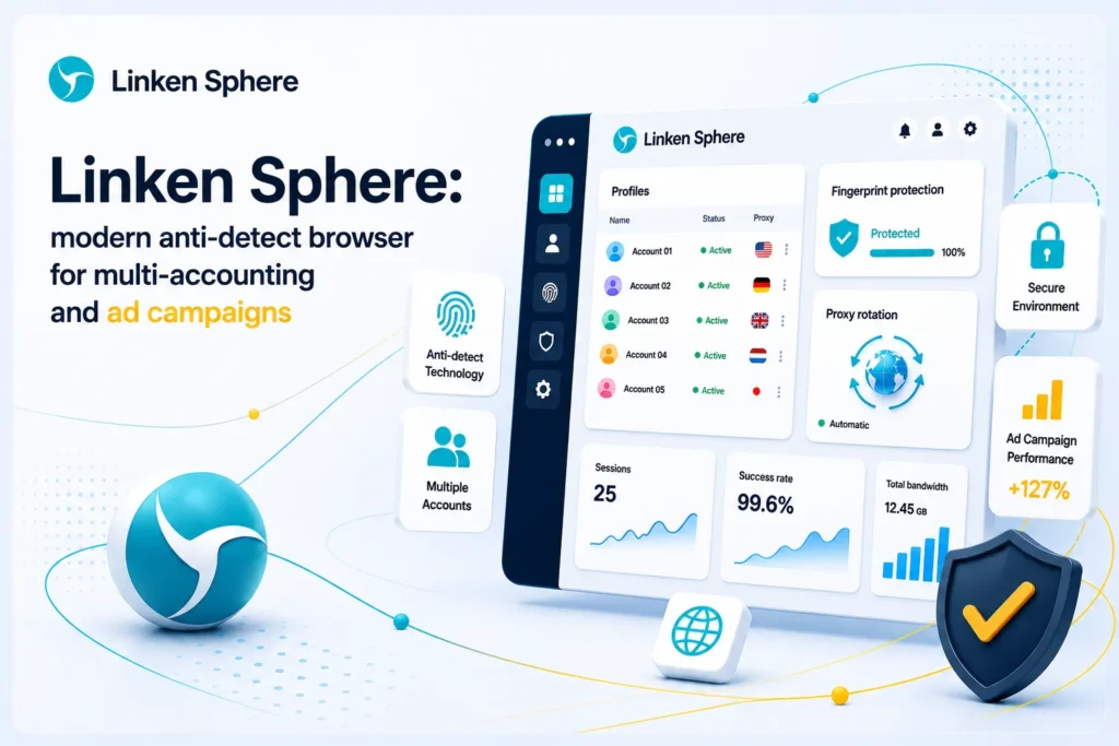 Linken Sphere: A Reliable Antidetect Browser for Multi-Account and Advertising Workflows