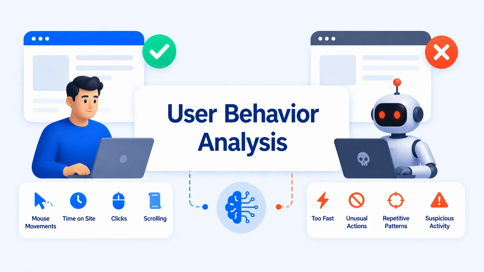 How Websites Distinguish a Real User from a Bot