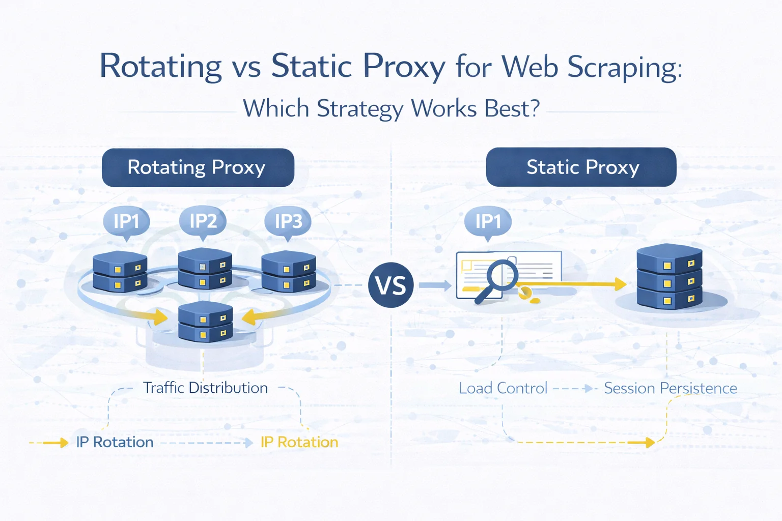 Rotating vs Static Proxy for Web Scraping