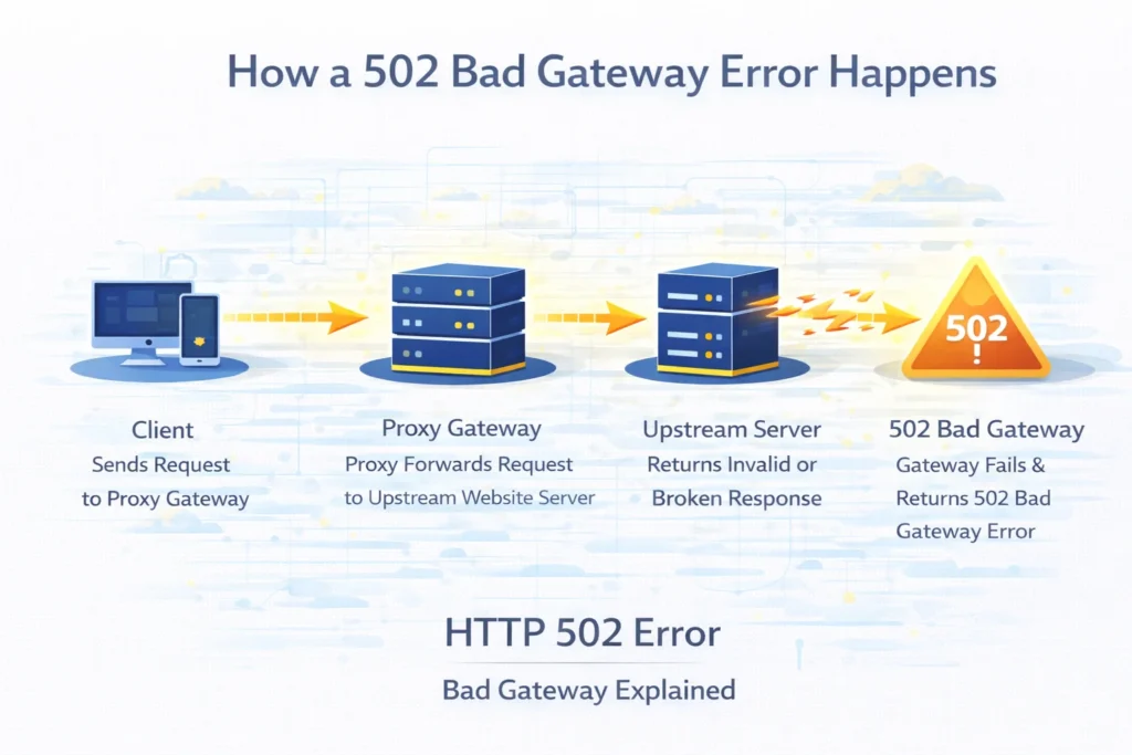 HTTP 502 Bad Gateway When Using Proxies (Complete Guide) - MangoProxy
