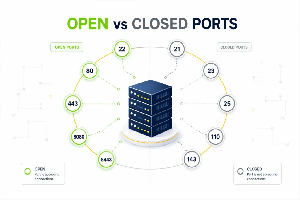 Open Port vs Closed Port: What the Difference Means for a Server