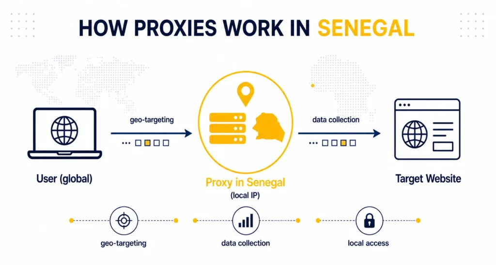 How Senegal proxies work for scraping and automation