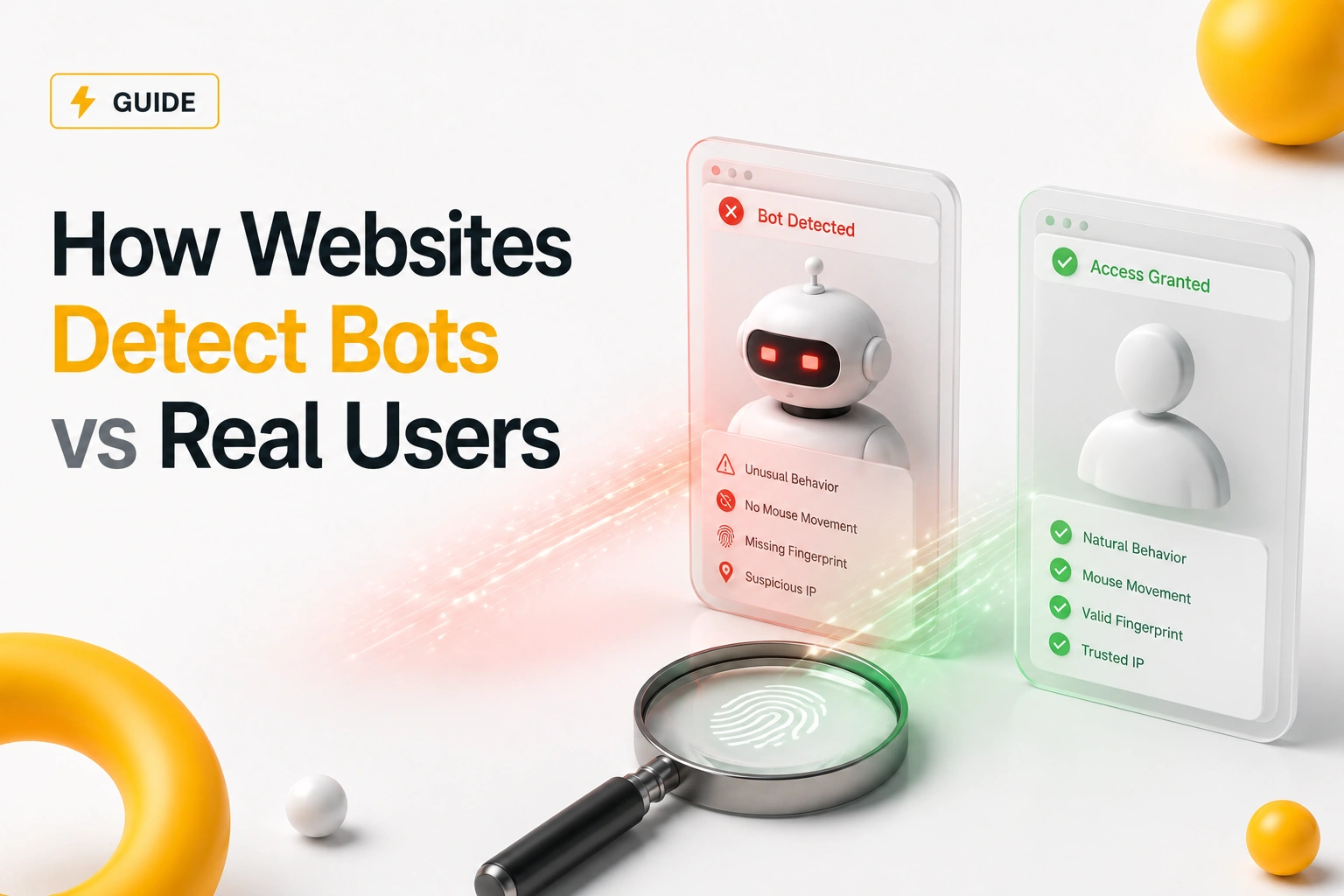 How Websites Detect Bots vs Real Users