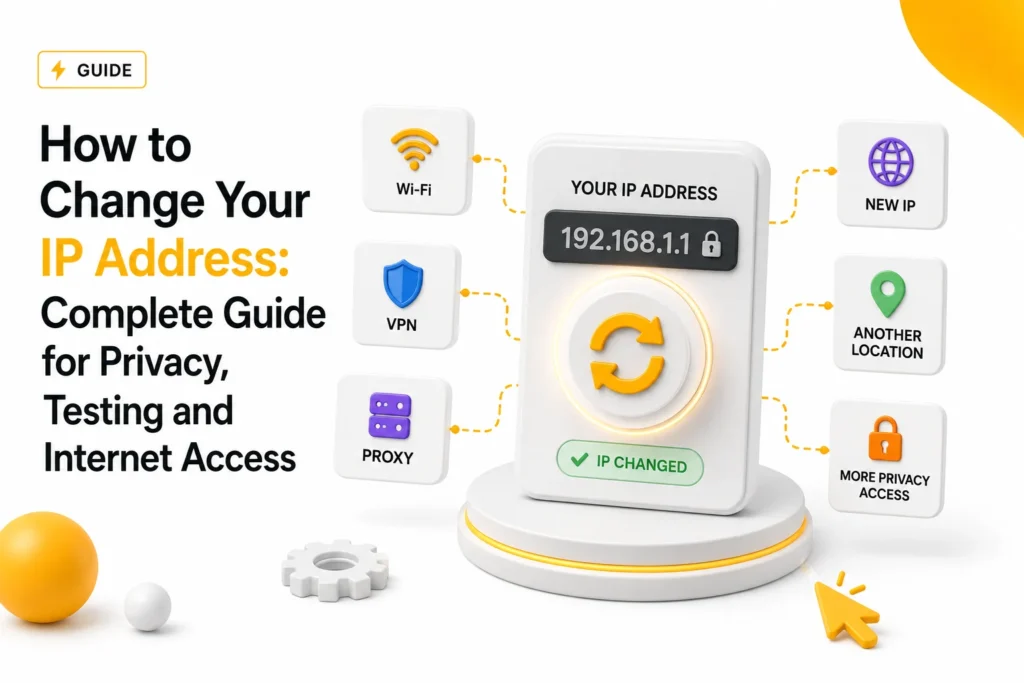 How to Change Your IP Address: Complete Guide for Privacy, Testing and Internet Access