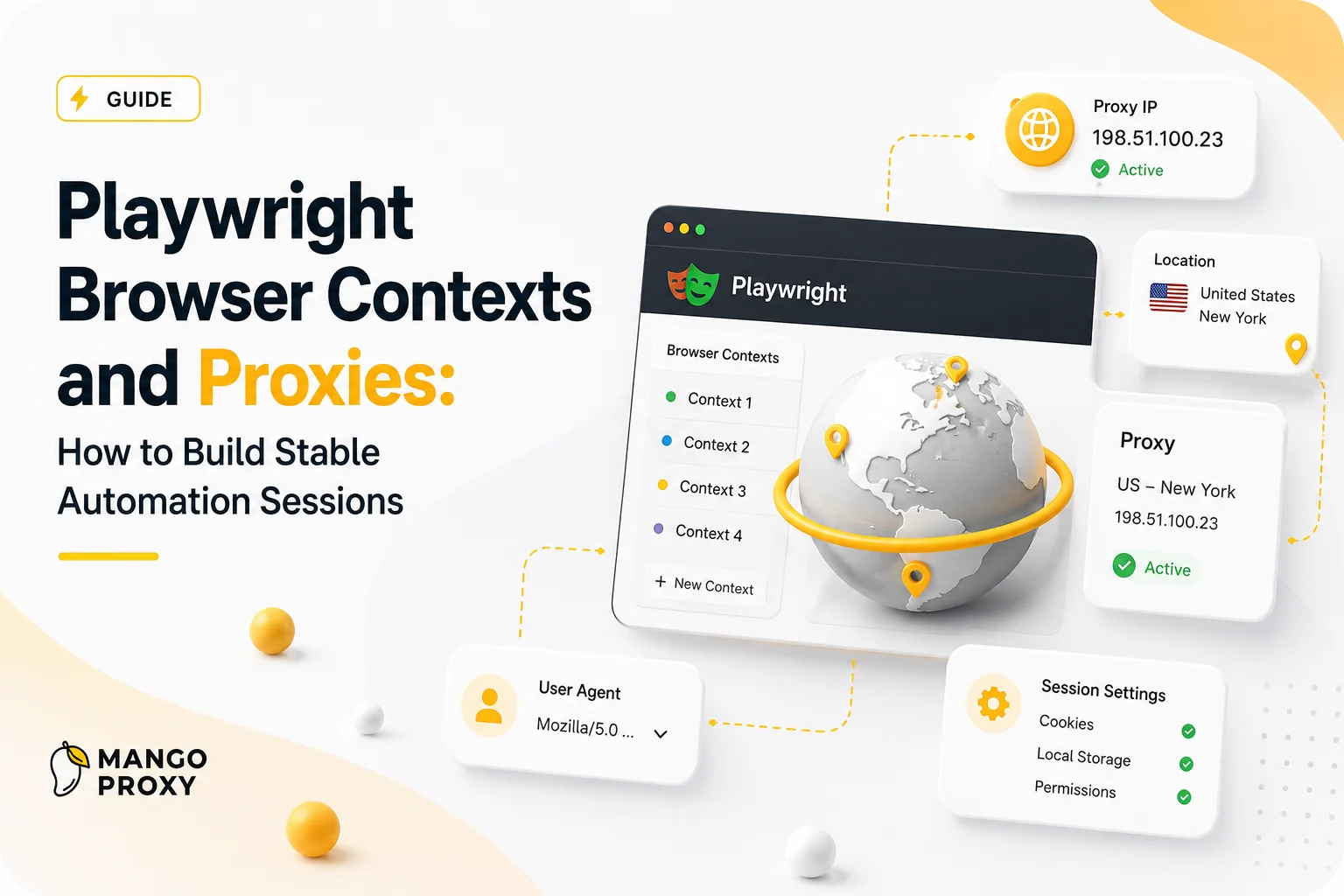 Playwright Browser Contexts and Proxies: How to Build Stable Automation Sessions
