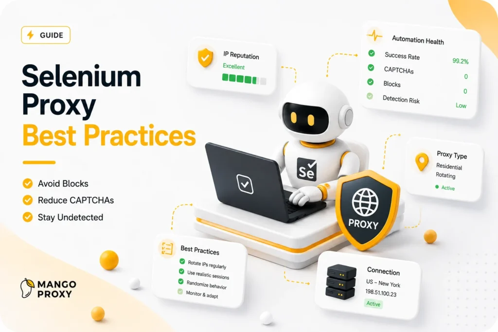 Selenium Proxy Best Practices: Avoid Blocks, CAPTCHAs and Detection