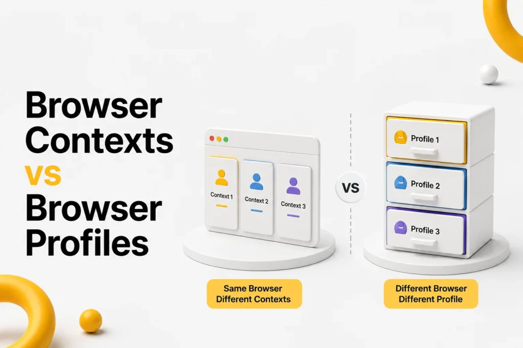 Browser Contexts vs Browser Profiles: What is the Difference and When Should You Use Each?