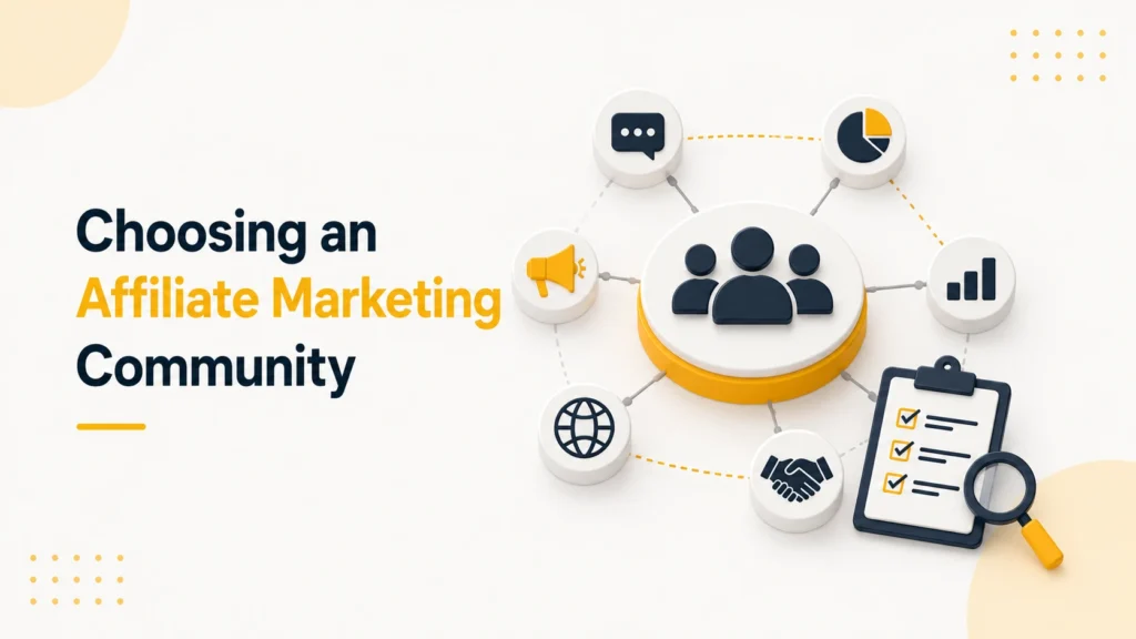 How to Choose an Affiliate Marketing Community: A Practical Guide for 2026
