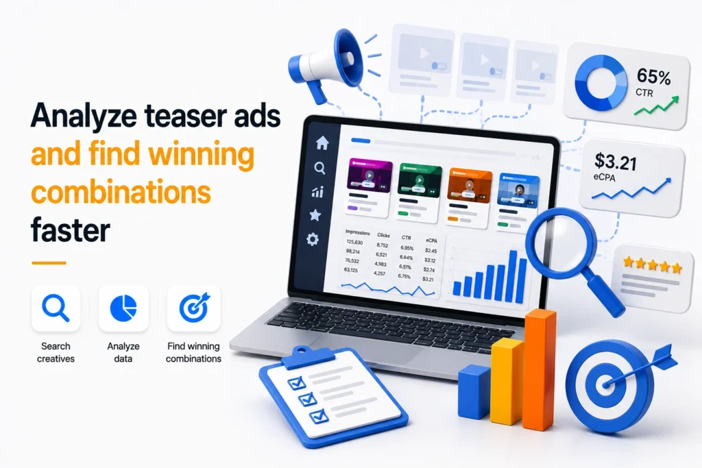 How to Analyze Native and Teaser Ads and Discover Promising Campaign Angles Faster