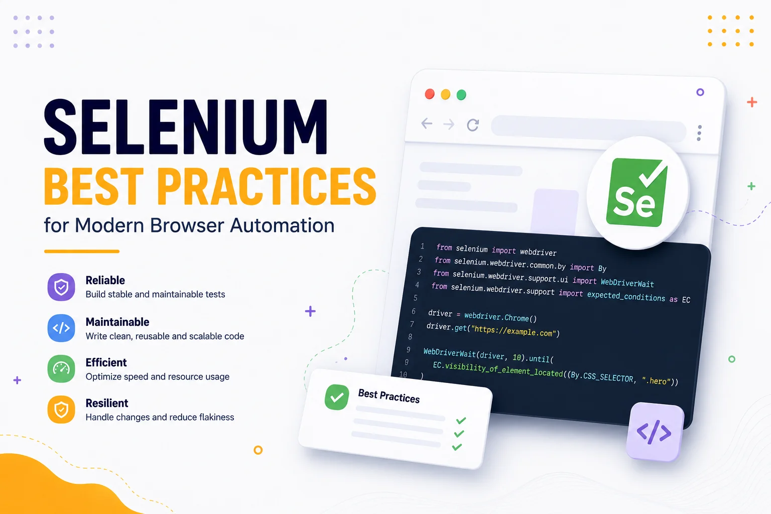 Selenium Best Practices for Modern Browser Automation